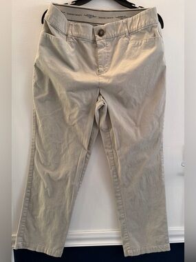 2 Pairs Christopher & Banks Tan Khakis - Size 10 Petite